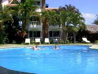 Building and pool of the Hotel VORAMAR - Sosua - Dominican Republic